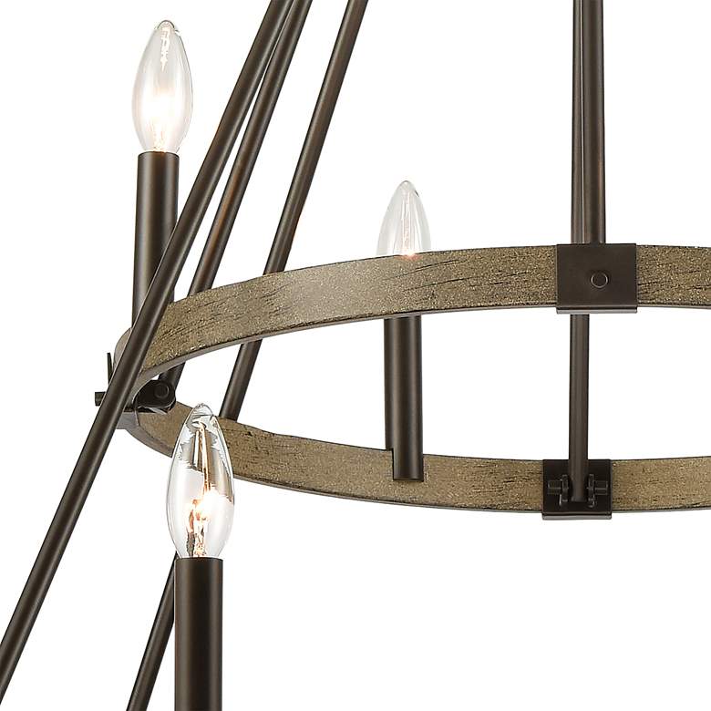 Image 5 Elk Lighting Transitions 36 inch 12-Light Bronze Tiered Ring Chandelier more views