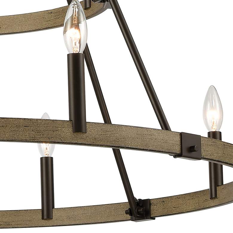 Image 6 Elk Lighting Transitions 36 inch 12-Light Bronze Tiered Ring Chandelier more views