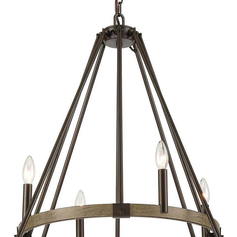 Image 7 Elk Lighting Transitions 36 inch 12-Light Bronze Tiered Ring Chandelier more views