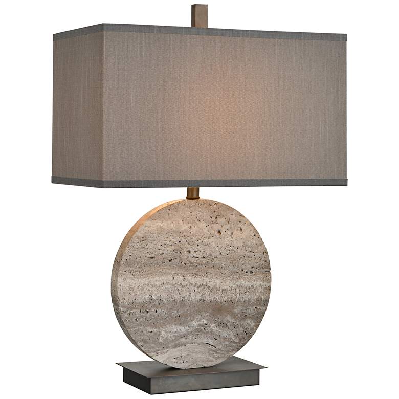 Image 1 Elk Lighting Vermouth 26 1/2" Gray Marble Modern Lamp with LED Bulb
