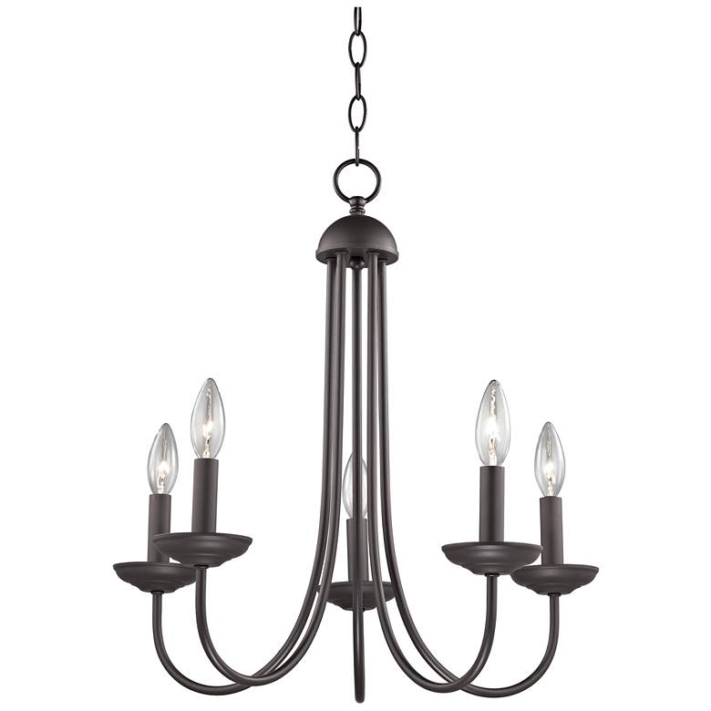 Image 1 Elk Lighting Williamsport 20" 5-Light Oil Rubbed Bronze Chandelier