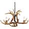 Elkus 25" Wide Brown 3-Light Antler Chandelier