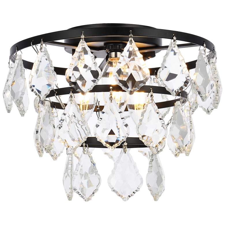 Image 2 Ella 10" Flush Mount In Black