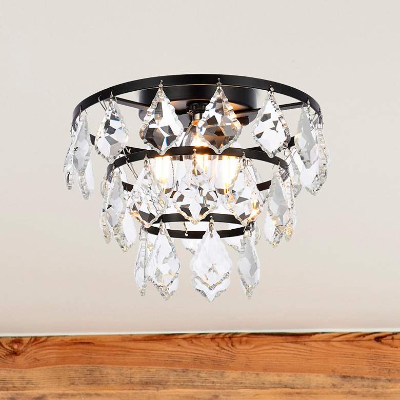 Image 1 Ella 10" Flush Mount In Black