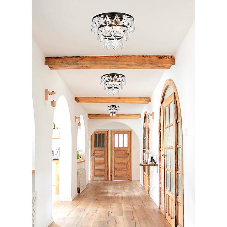 Image 3 Ella 10" Flush Mount In Black more views