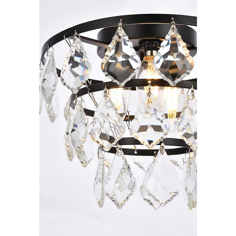 Image 6 Ella 10" Flush Mount In Black more views