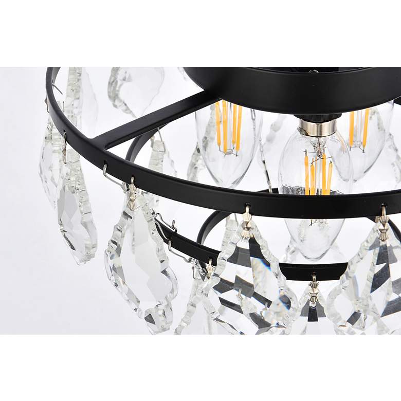 Image 7 Ella 10" Flush Mount In Black more views