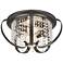 Ella 14 1/2" Wide 2-Light Flush Mount in Brushed Etruscan Bronze