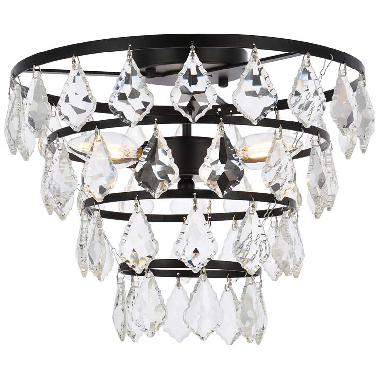 Image 1 Ella 14" Flush Mount In Black