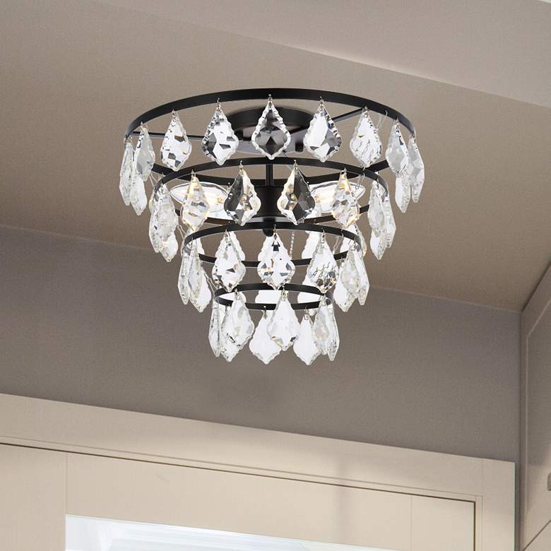 Image 1 Ella 14" Flush Mount In Black