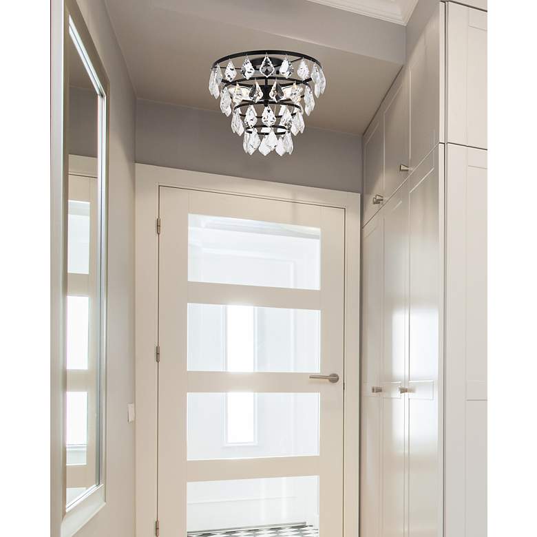 Image 3 Ella 14" Flush Mount In Black more views