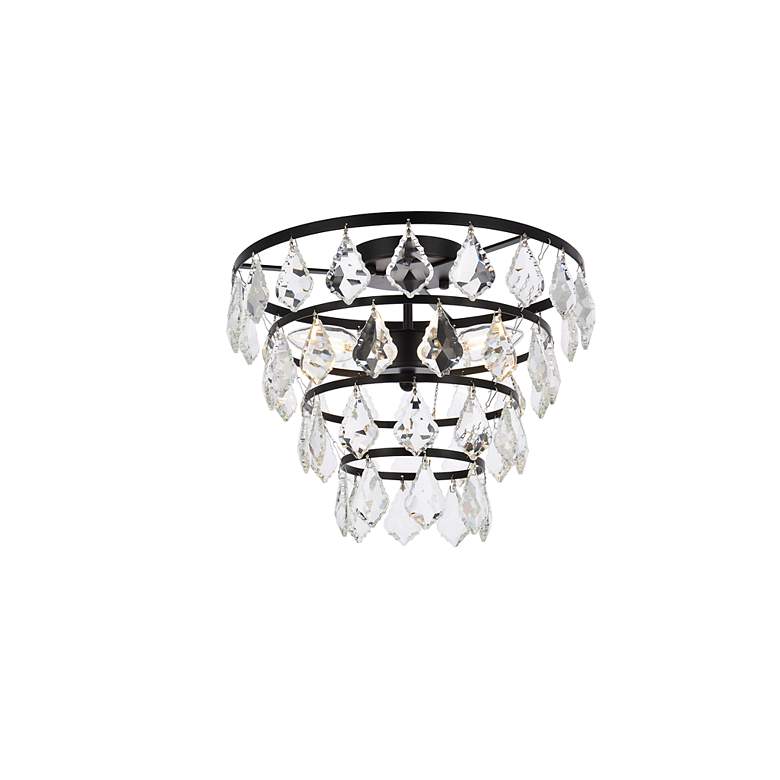 Image 4 Ella 14" Flush Mount In Black more views