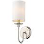 1_Ella 15 1/2" High Brushed Nickel Wall Sconce