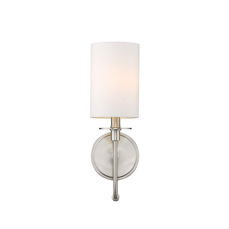 Image 2 Ella 15 1/2" High Brushed Nickel Wall Sconce more views