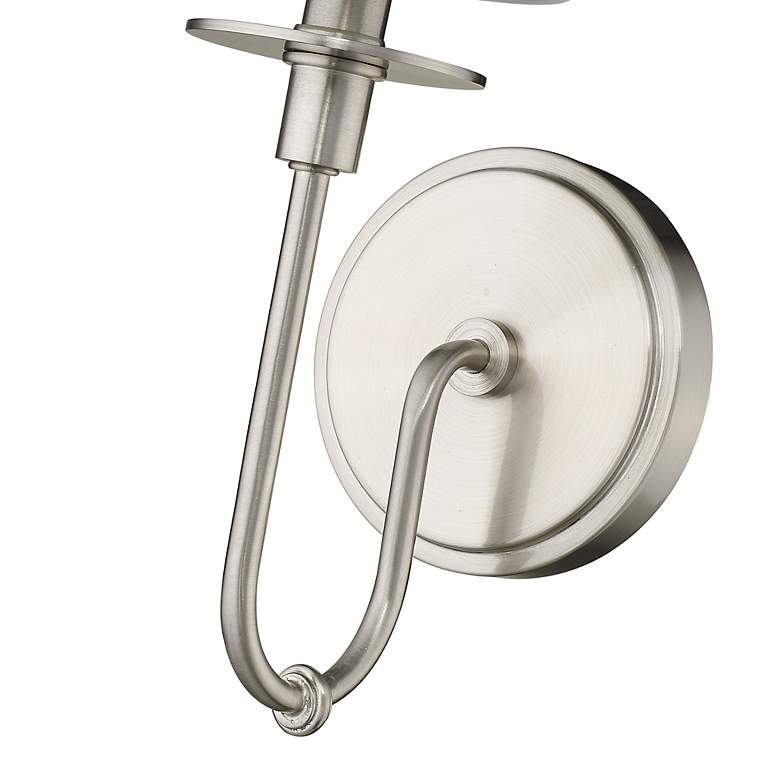 Image 4 Ella 15 1/2" High Brushed Nickel Wall Sconce more views