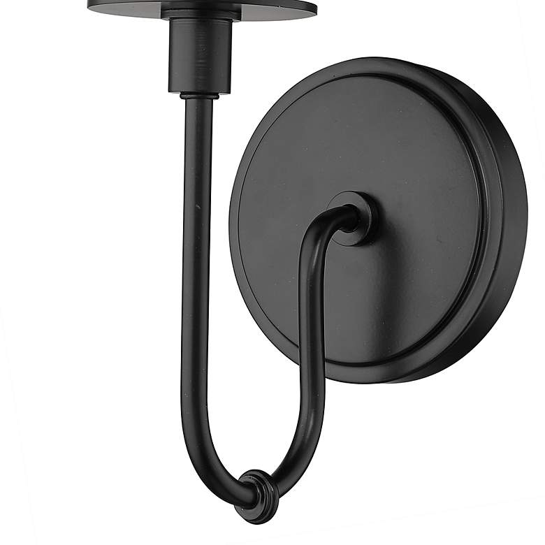 Image 3 Ella 15 1/2" High Matte Black Wall Sconce more views