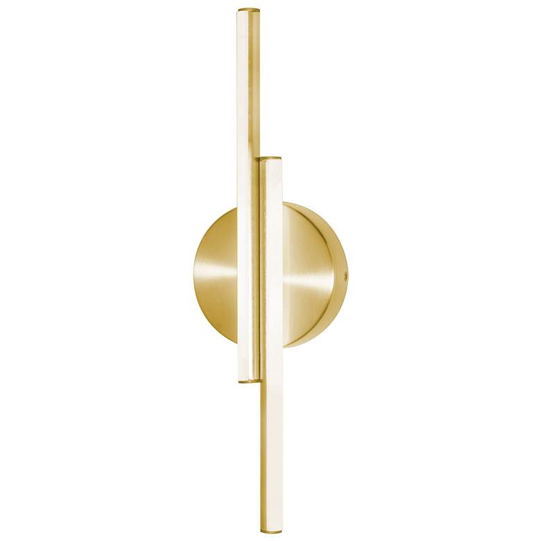 Image 1 Ella 16.85 inch High Satin Brass LED Wall Sconce
