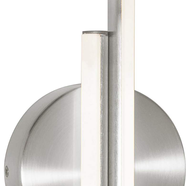 Image 3 Ella 16.85" High Satin Nickel LED Wall Sconce more views