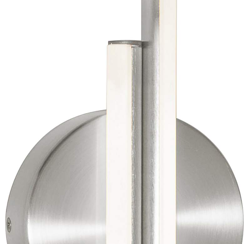 Image 3 Ella 16.85 inch High Satin Nickel LED Wall Sconce more views