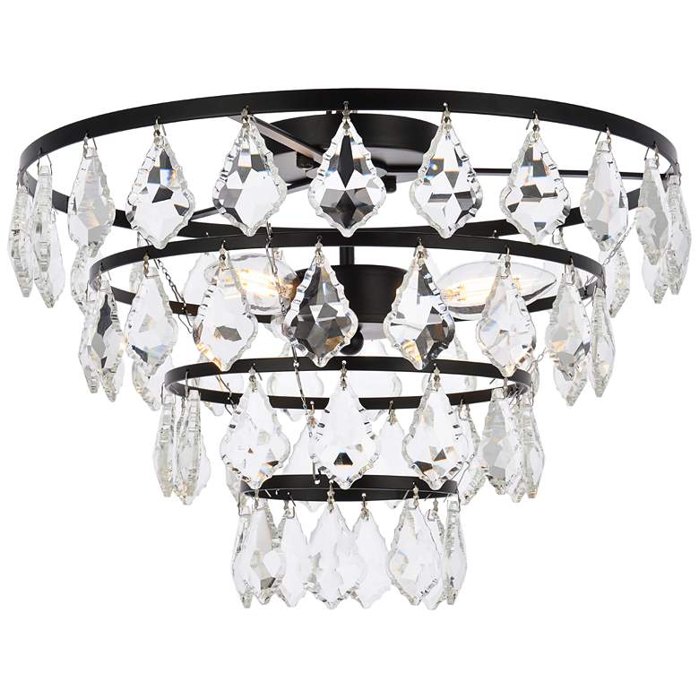 Image 2 Ella 16" Flush Mount In Black