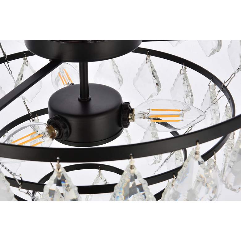 Image 7 Ella 16" Flush Mount In Black more views