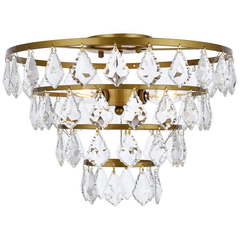 Image 1 Ella 16" Flush Mount In Brass