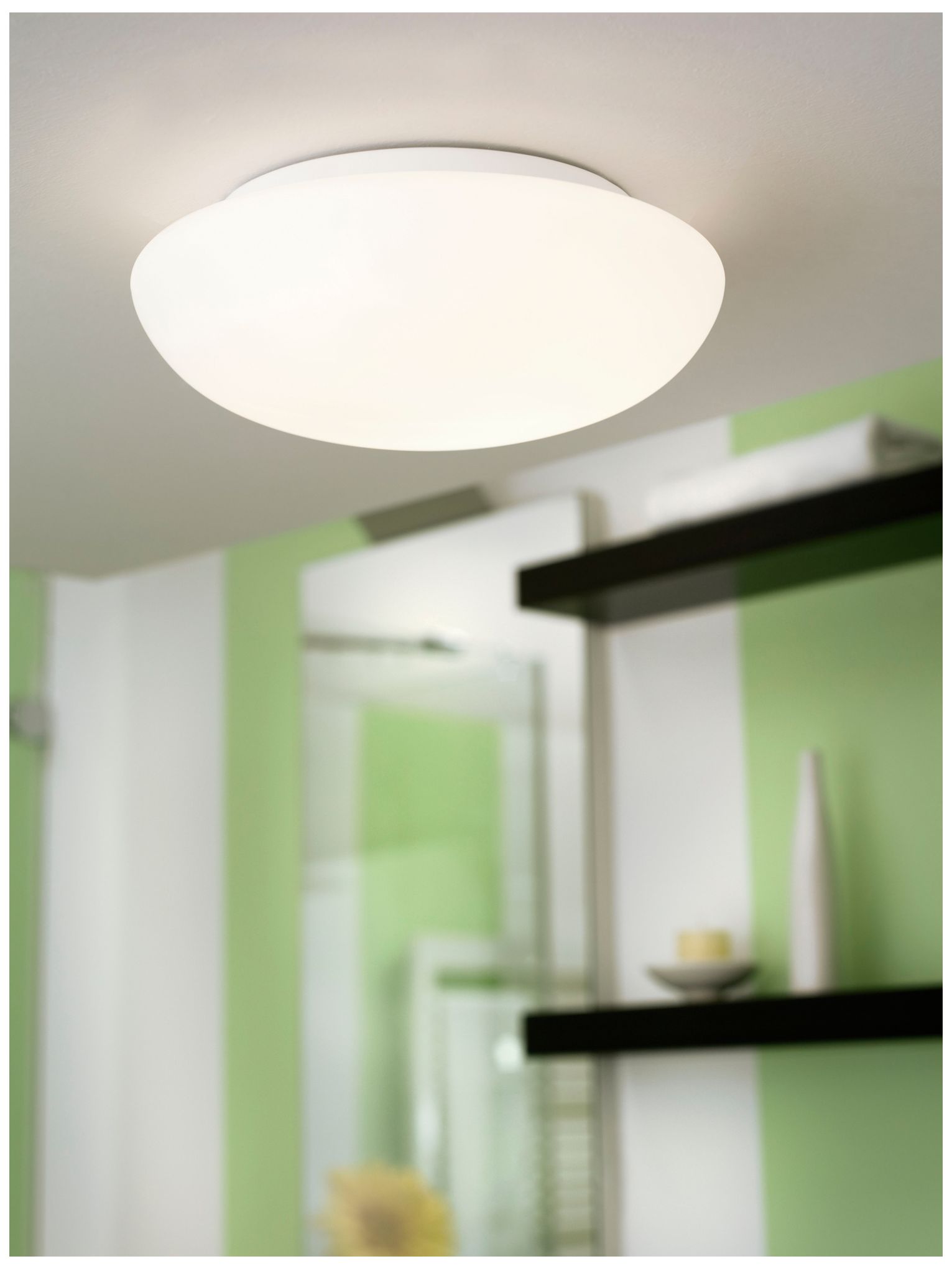 Image 4 Ella - 2-Light Ceiling Light - White - Opal Glass more views