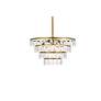 4_Ella 20" Wide Brass and Clear Crystal 4-Tier Chandelier more views