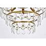 5_Ella 20" Wide Brass and Clear Crystal 4-Tier Chandelier more views
