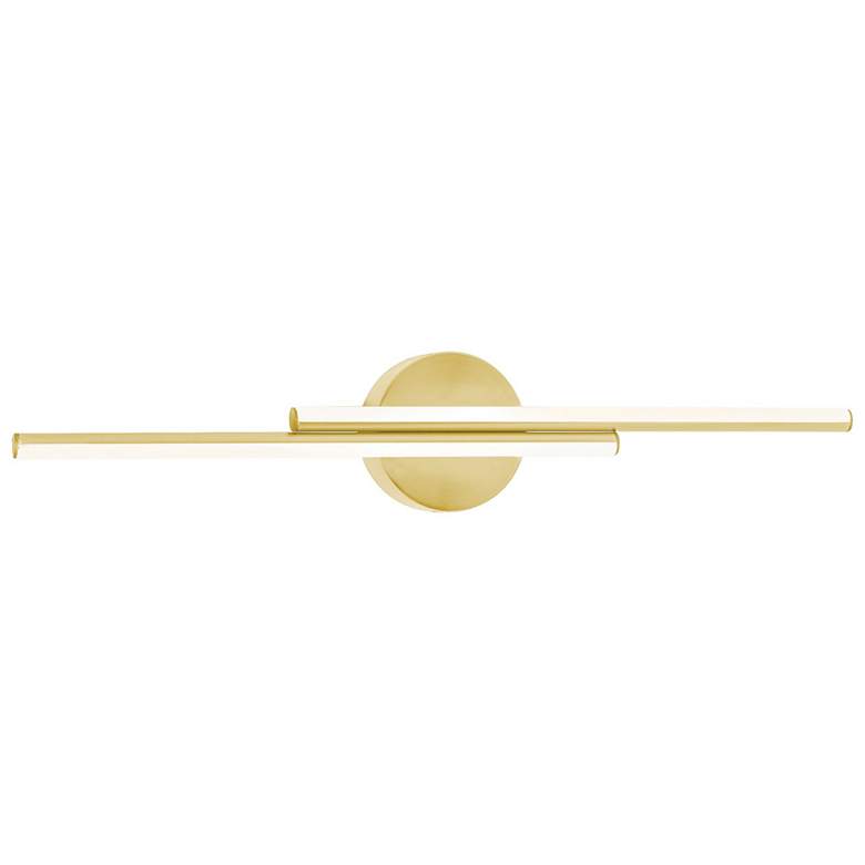 Image 1 Ella 24.25 inch Wide Satin Brass LED Vanity Light