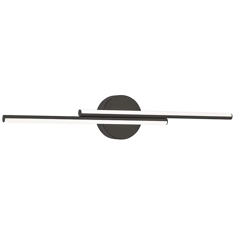 Image 1 Ella 24 1/4" Wide Black 2-Light LED Bath Light