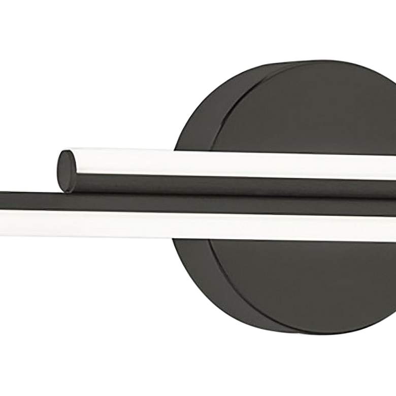 Image 2 Ella 24 1/4" Wide Black 2-Light LED Bath Light more views