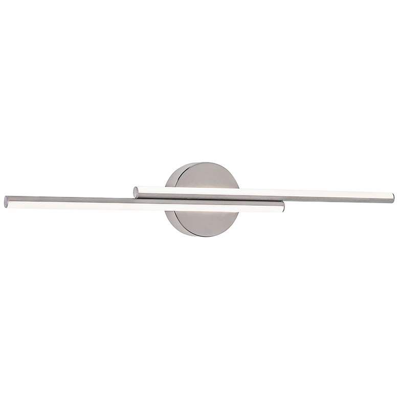Image 1 Ella 24 1/4" Wide Satin Nickel LED Bath Vanity Light.