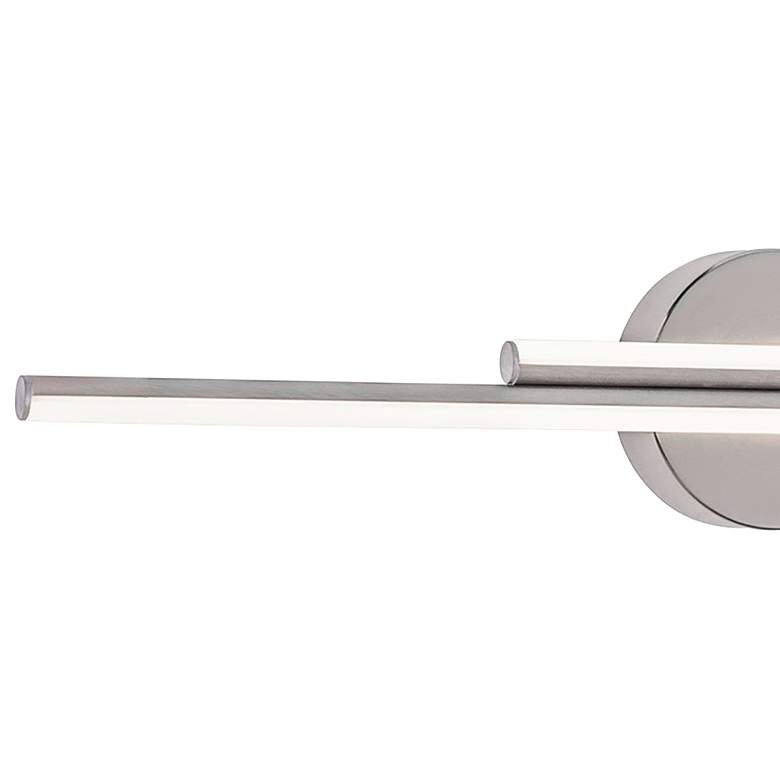Image 2 Ella 24 1/4" Wide Satin Nickel LED Bath Vanity Light. more views