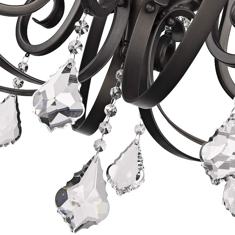 Image 5 Ella 26" Wide Brushed Etruscan Bronze 6-Light Chandelier more views