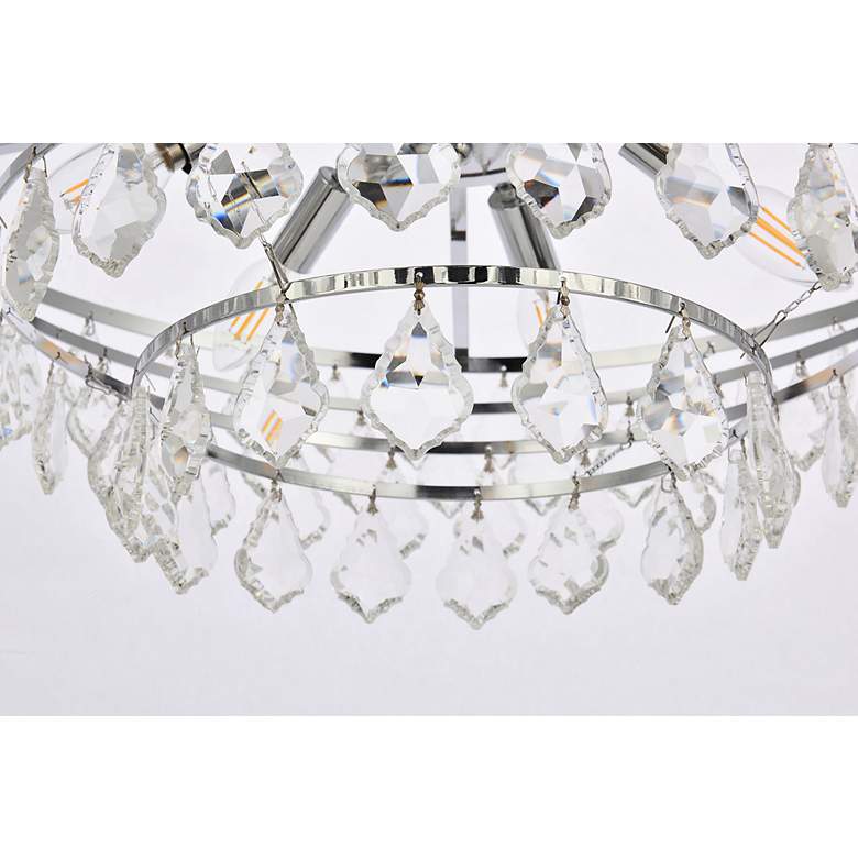 Image 5 Ella 28" Wide Chrome Multi-Tier Pendant Light more views