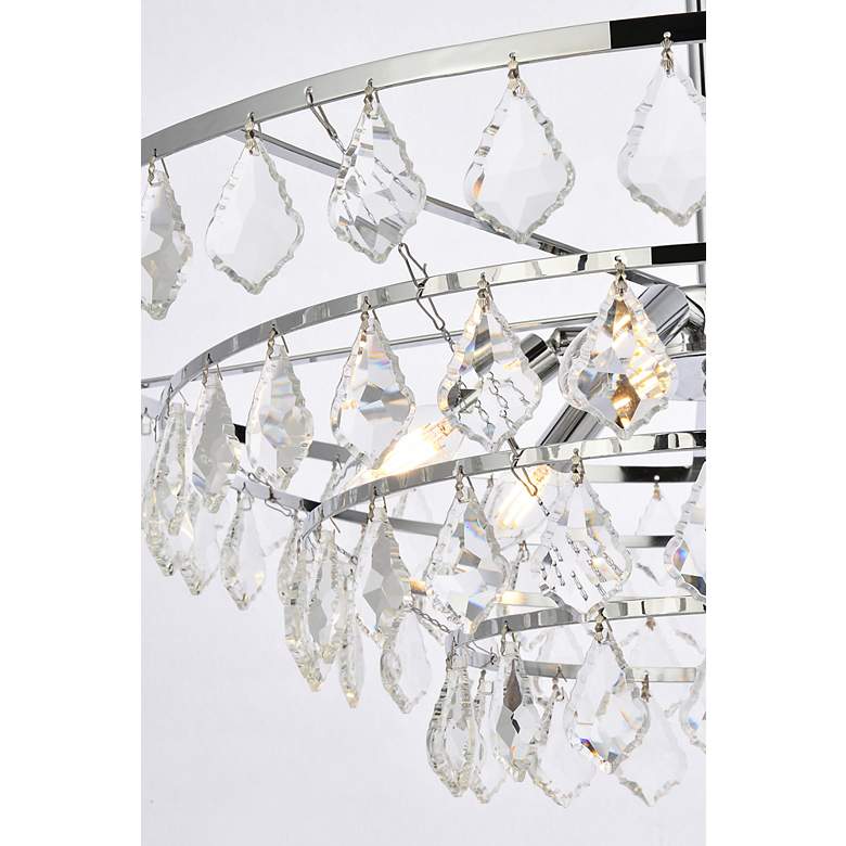 Image 6 Ella 28" Wide Chrome Multi-Tier Pendant Light more views