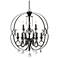 Ella 30" Wide Etruscan Bronze 9-Light Large Chandelier