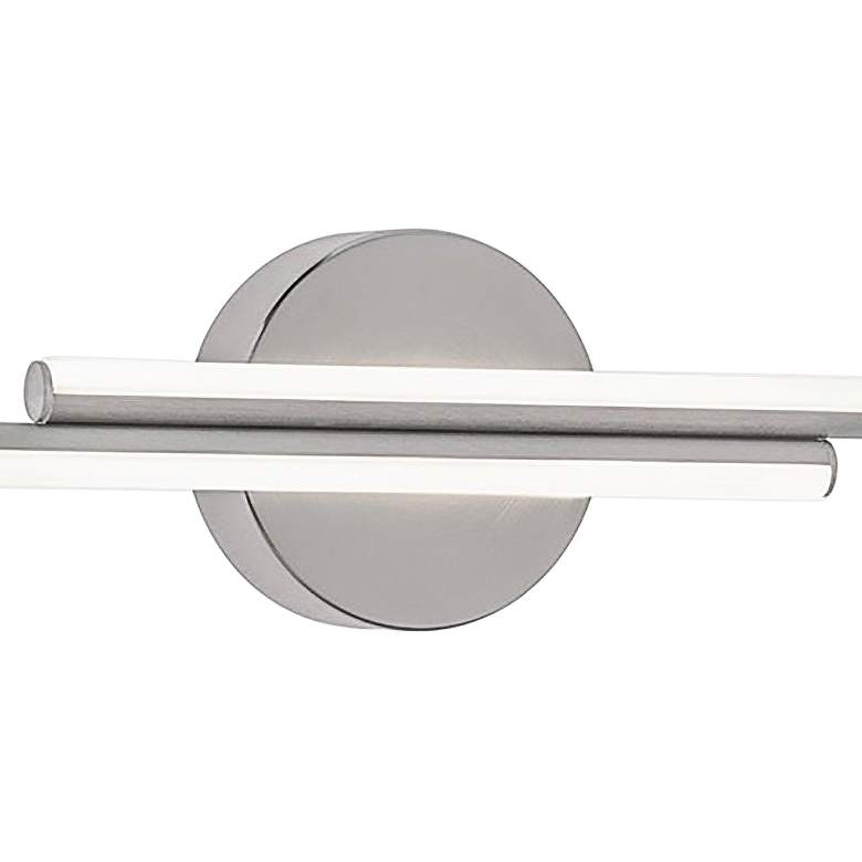 Image 2 Ella 30" Wide Satin Nickel LED Vanity Light more views