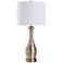 Ella 32" Antique Brass Metal Vase Table Lamp