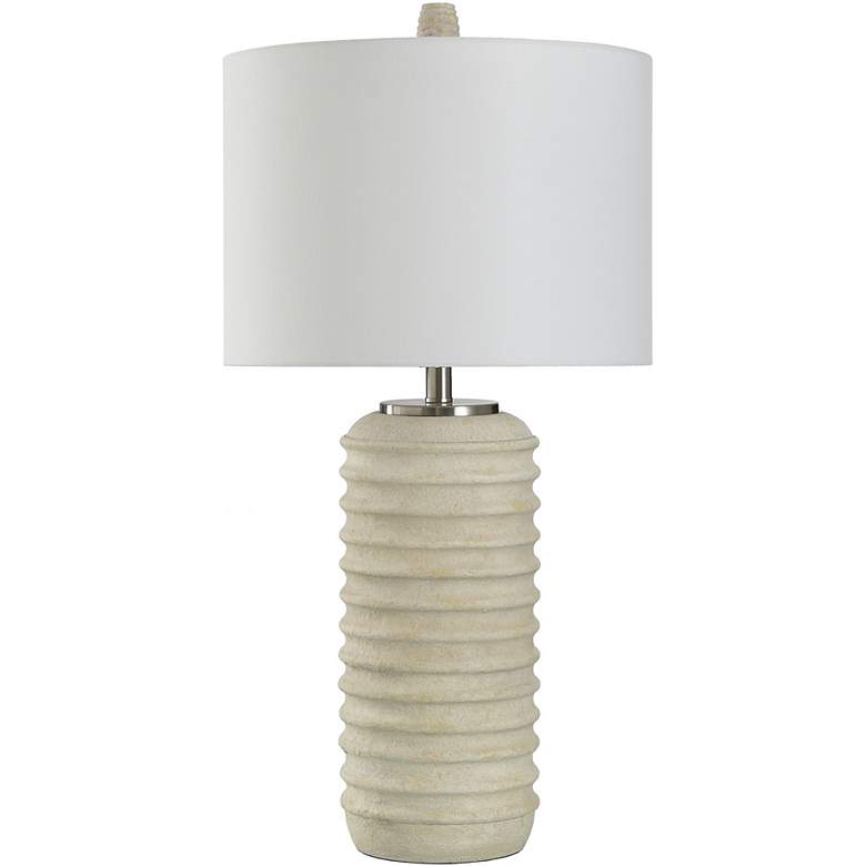 Image 2 Ella 32" High Brie Transitional Table Lamp With Off-White Shade