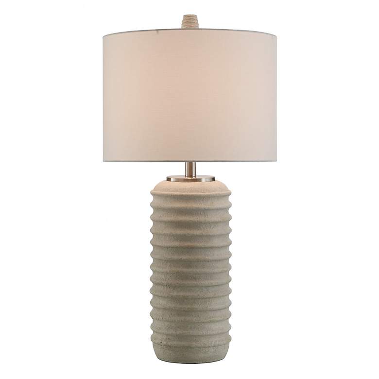 Image 3 Ella 32" High Brie Transitional Table Lamp With Off-White Shade more views
