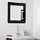 Ella Black 27 1/2" Square Bathroom Wall Mirror