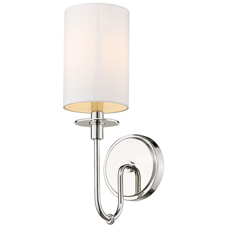 Image 1 Ella by Z-Lite Polished Nickel 1 Light Wall Sconce