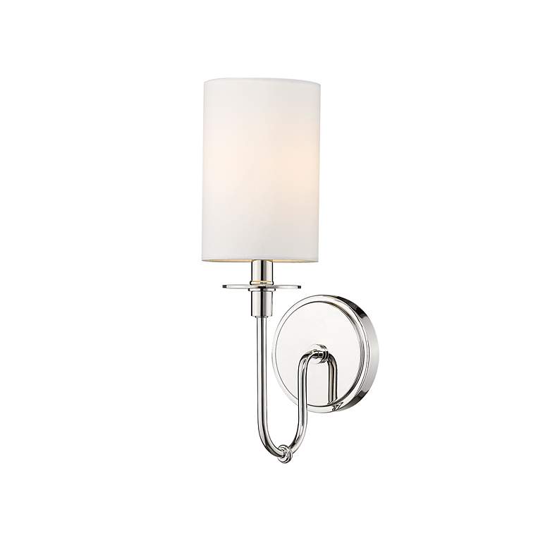 Image 3 Ella by Z-Lite Polished Nickel 1 Light Wall Sconce more views