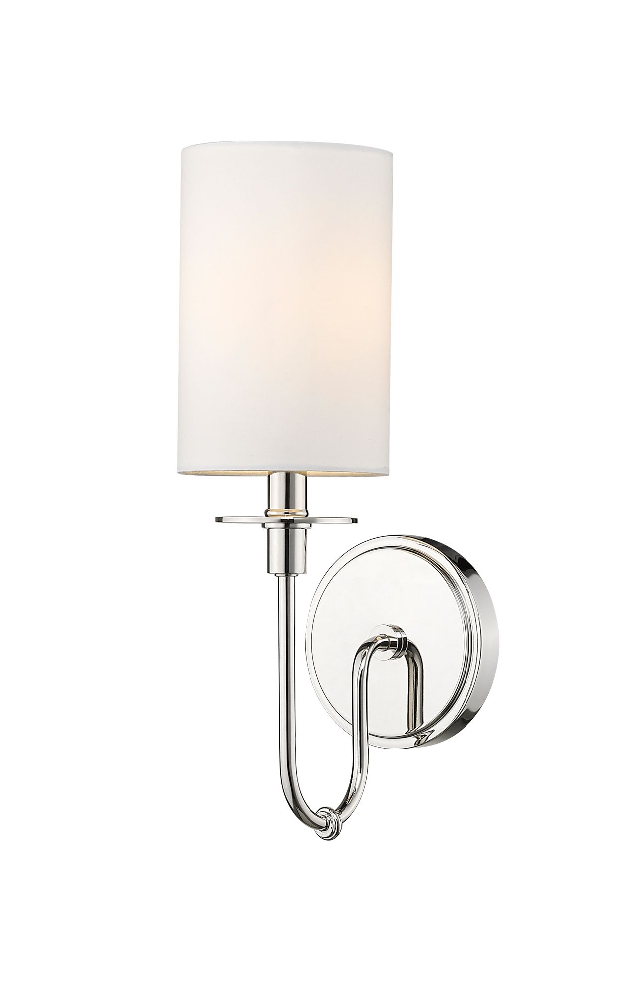 Image 3 Ella by Z-Lite Polished Nickel 5 inch 1 Light Wall Sconce more views