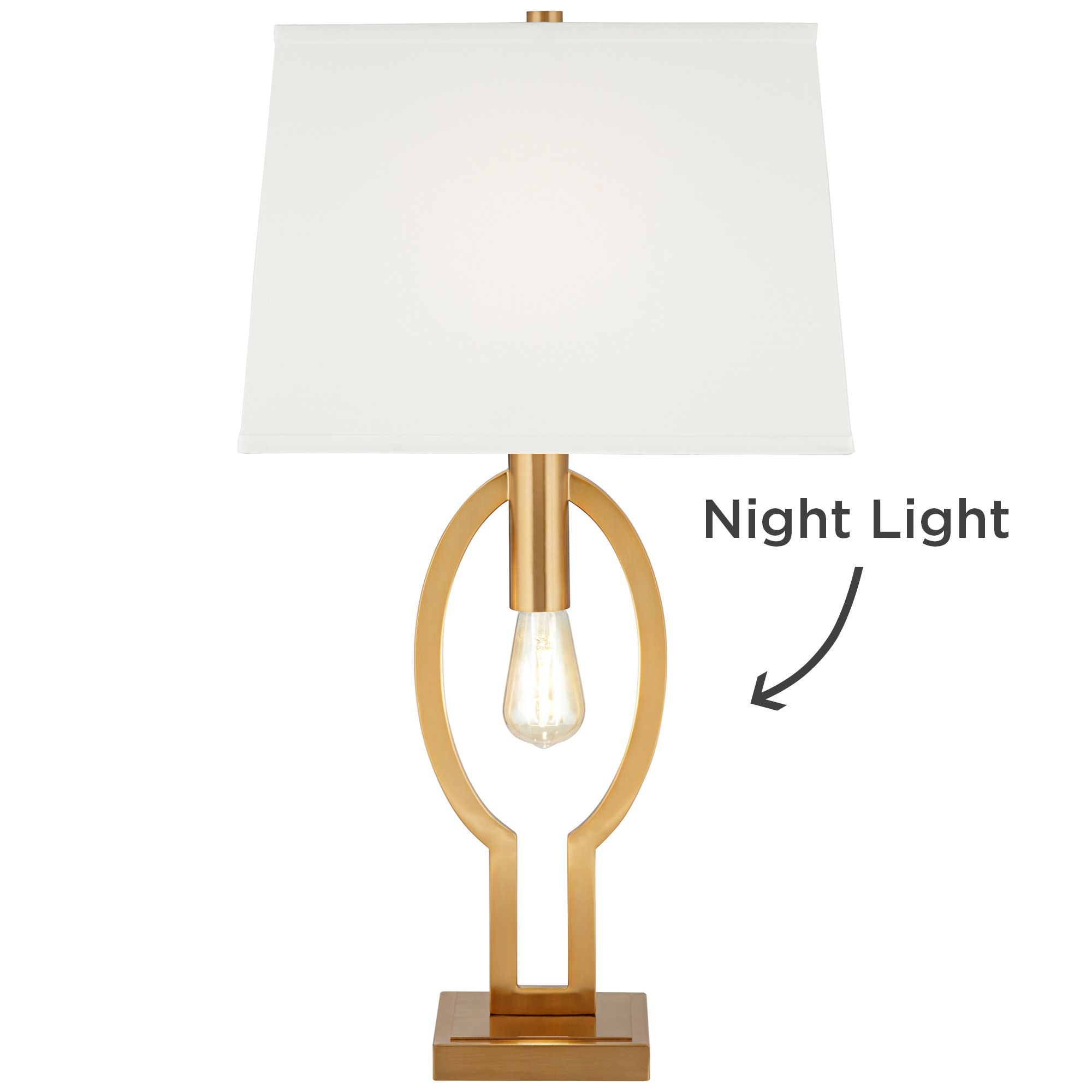 brass night light