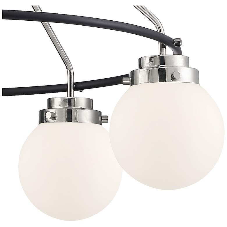 Image 3 Elle 28" Wide Polished Nickel 5 Light Chandelier more views
