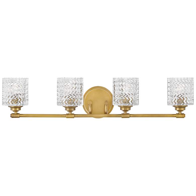 Image 2 Elle 32" Wide Brass 4-Light Bath Light by Hinkley Lighting more views
