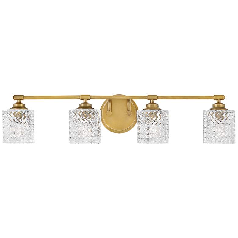 Image 5 Elle 32" Wide Brass 4-Light Bath Light by Hinkley Lighting more views